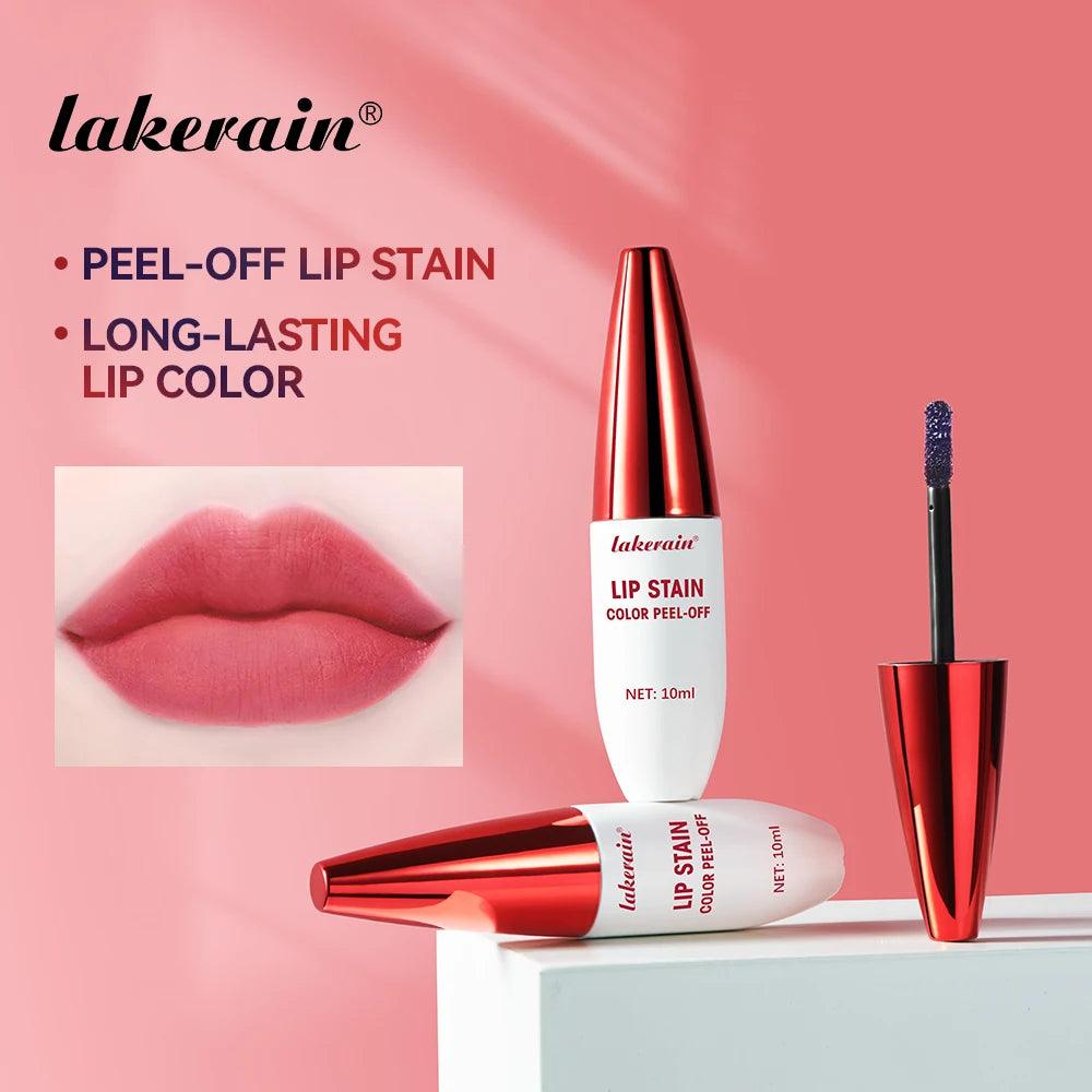 3 Colors Lip Stain Color Peel-Off Stick Set Long-lasting Waterproof Pink Liquid Lip Gloss No Fading And Non-stick Cup Lip Gloss - Urbanew