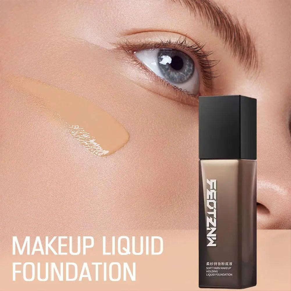 Feotznw Soft Yarn Makeup Foundation Liquid Skin Care Female Concealer Wrinkles Lasting Mask Foundation G3B3 - Urbanew