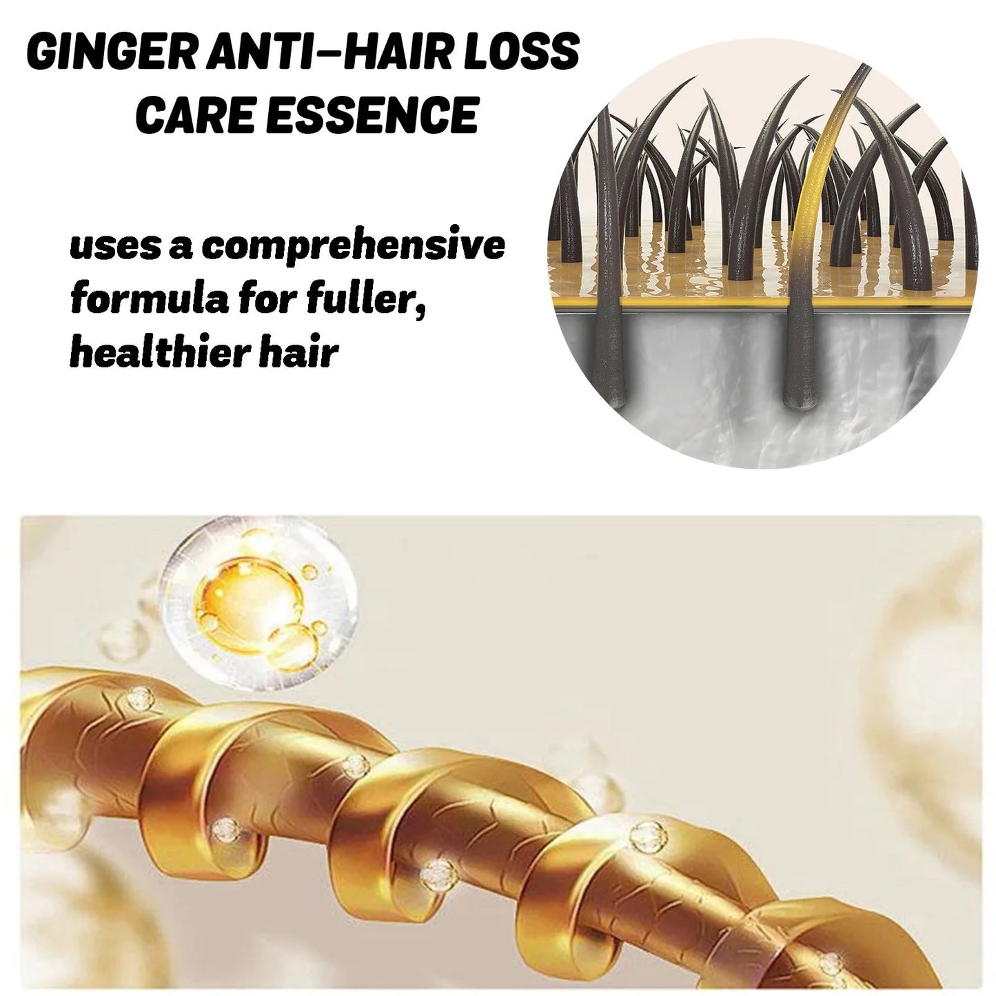 OUHOE Ginger Hair Growth Serum - Revitalize Thinning Hair & Promote Growth (30ml)