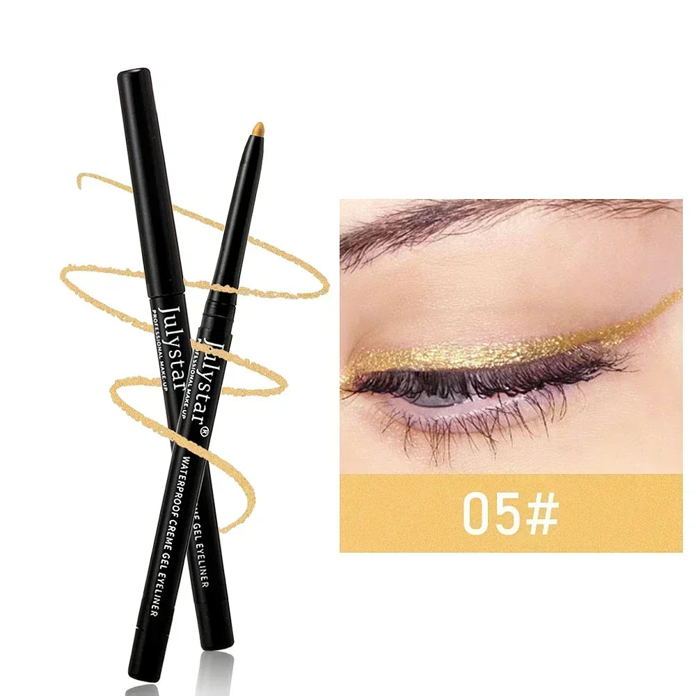 3Pcs Waterproof & Sweat-Proof Black Eyeliner Pencil Combined Lasting Smudge-Proof Bold Eye Makeup Easy Glide Formula for Perfe