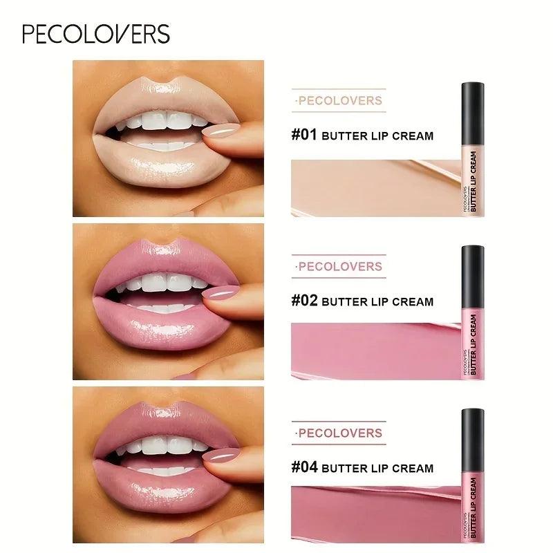 1PC Nude Butter Lipstick Gloss Clear Red Pink Lip Glosses Lip Makeup Non-Stick Cup Long Lasting - Urbanew