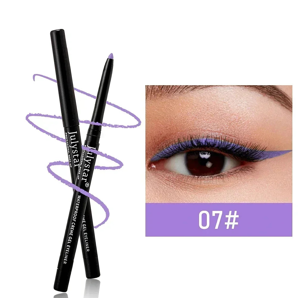 3Pcs Waterproof & Sweat-Proof Black Eyeliner Pencil Combined Lasting Smudge-Proof Bold Eye Makeup Easy Glide Formula for Perfe