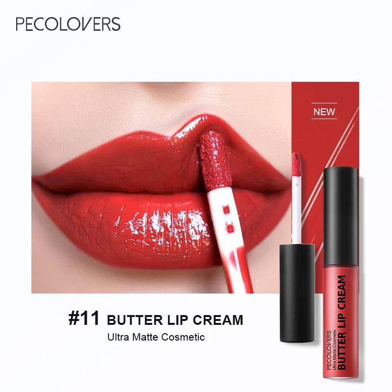 1PC Nude Butter Lipstick Gloss Clear Red Pink Lip Glosses Lip Makeup Non-Stick Cup Long Lasting - Urbanew