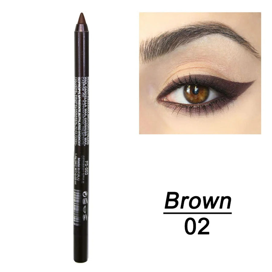 14-Color Colourful Eyeliner Pen, High Pigmented Pearly Shimmer Metallic Smokey Punk Gothic Style Eyeliner, Long Lasting Waterpro