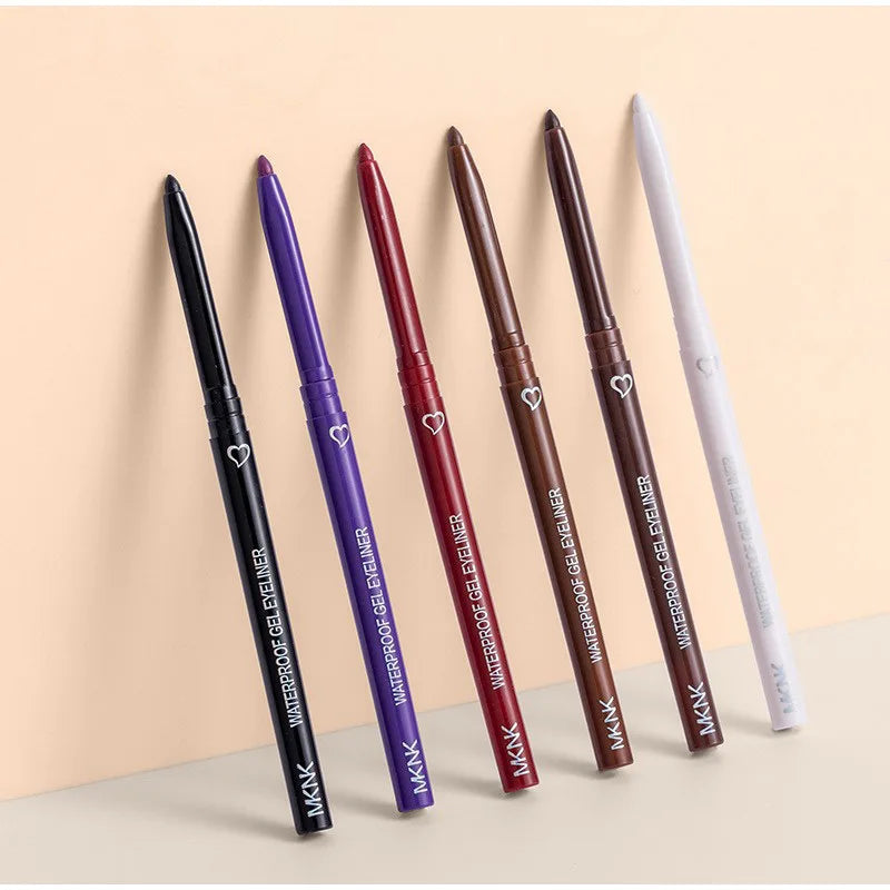 Waterproof Eyeliner Pencil Long-lasting High Quality Professional Makeup Black Brown Purple Eyeliner Pen Easy Wearing Cosmetics