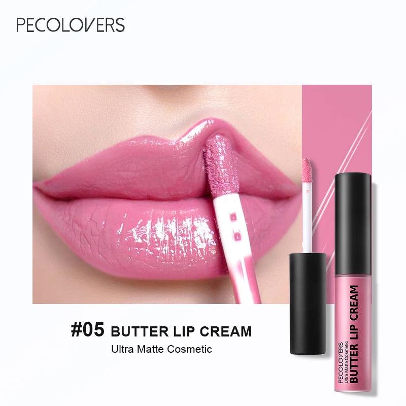 1PC Nude Butter Lipstick Gloss Clear Red Pink Lip Glosses Lip Makeup Non-Stick Cup Long Lasting - Urbanew