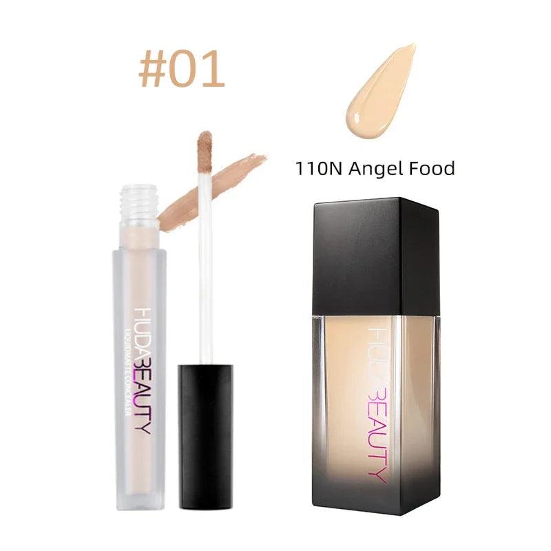 Makeup Foundation Flawless Liquid Matte Concealer Nourishing Long-Lasting Facial Concealed Pores Fine Breathable HUDA Cosmetics - Urbanew