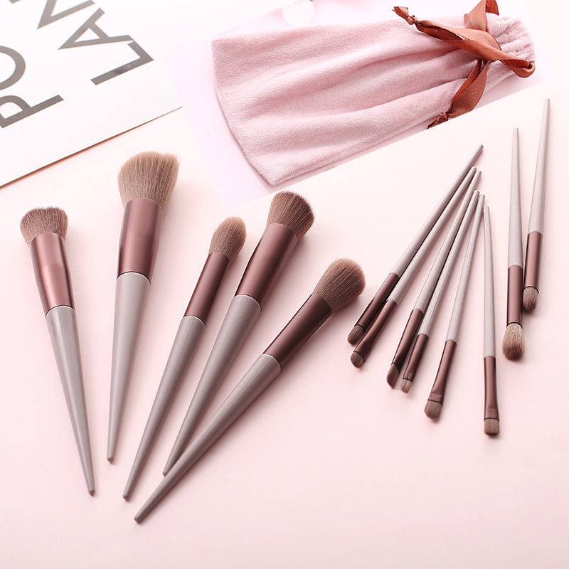 Hot 8-13pcs/lot Makeup Brushes Set Eye Shadow Foundation Women Cosmetic Powder Blush Blending Women Beauty MakeUp Tool Wholesale