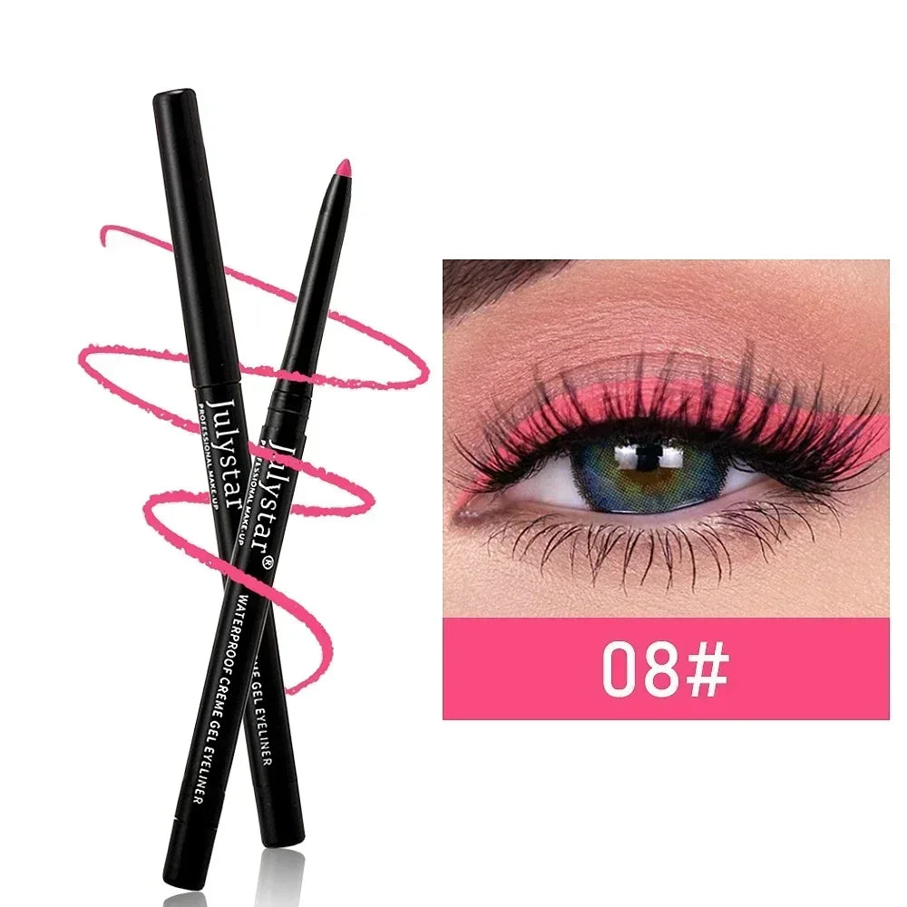 3Pcs Waterproof & Sweat-Proof Black Eyeliner Pencil Combined Lasting Smudge-Proof Bold Eye Makeup Easy Glide Formula for Perfe