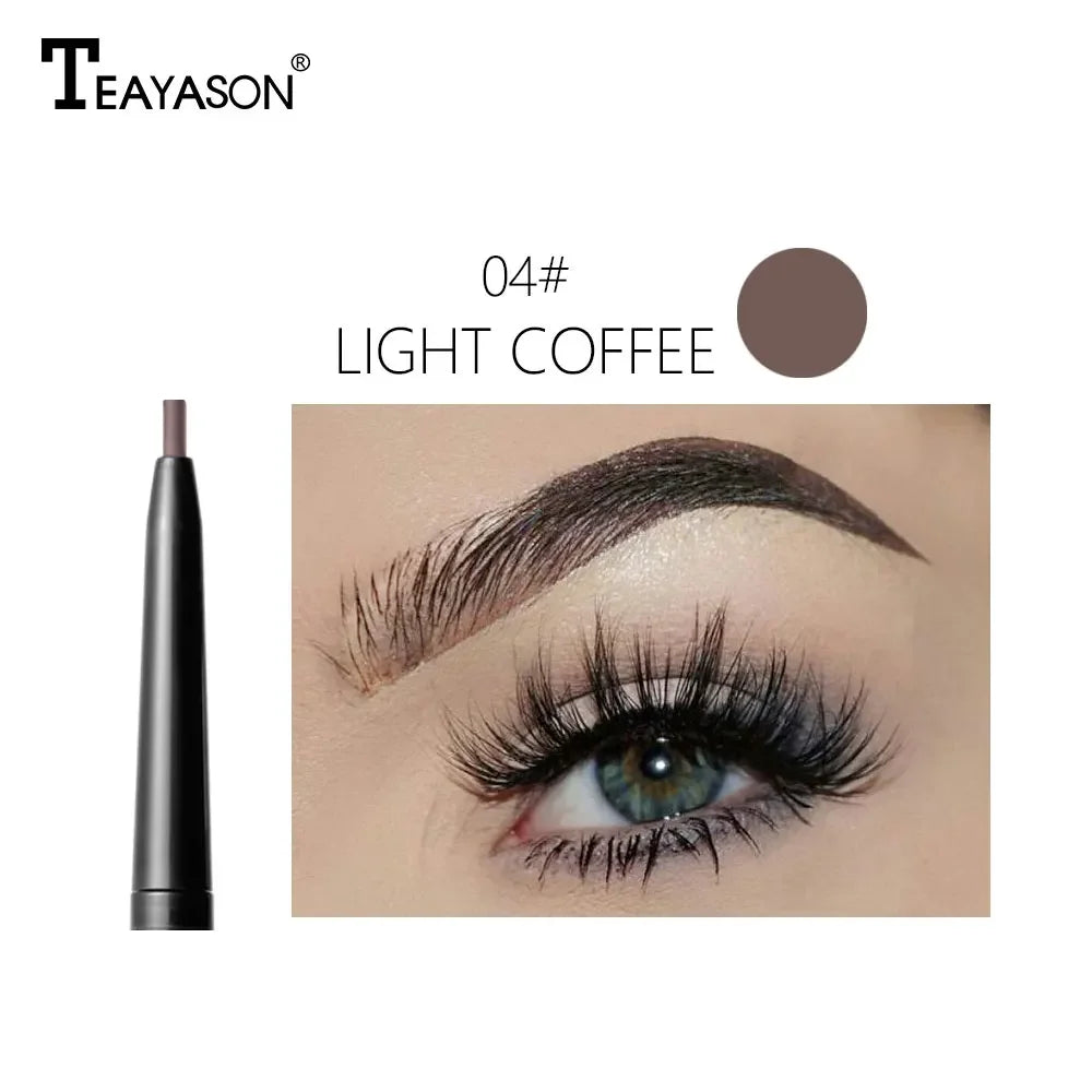 Dual ended automatic eyebrow pencil waterproof long lasting 1.5mm super slim head Microblading eyebrow tatto pen