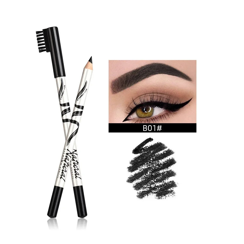 1pcs Waterproof Cosmetic Eye Brow Pencil Five Color Natural Eyebrows Color Mixing Lasting Durable Ecological Eyebrow Pencils